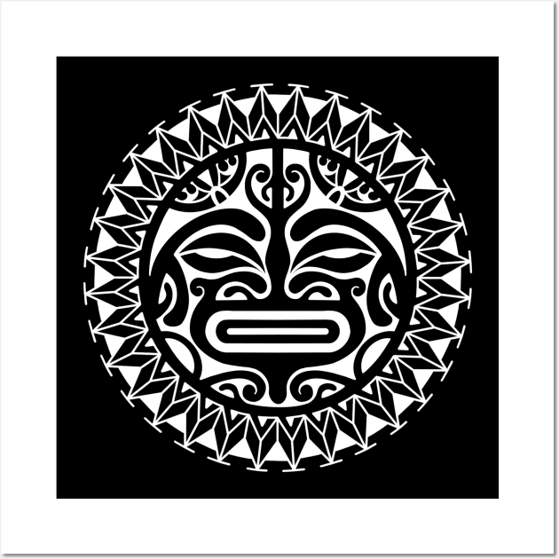 Tiki face design Polynesian Wall Art by Tikitattoo